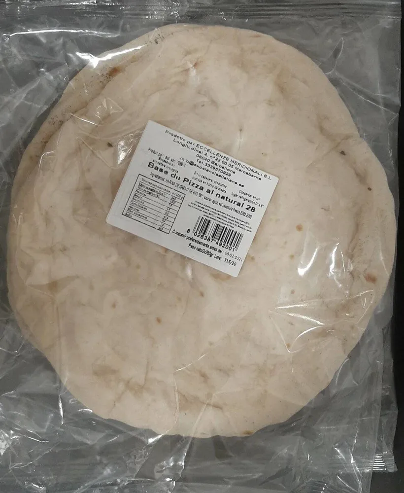 Base de pizza al natural