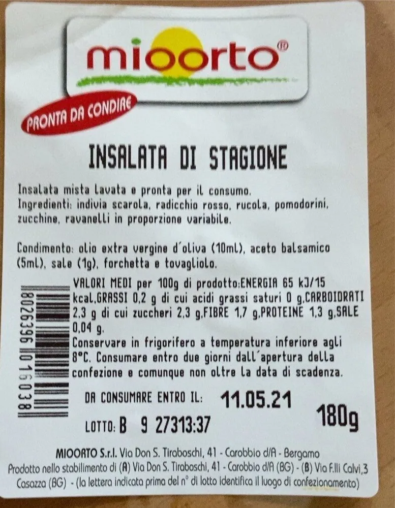Insalata di stagione