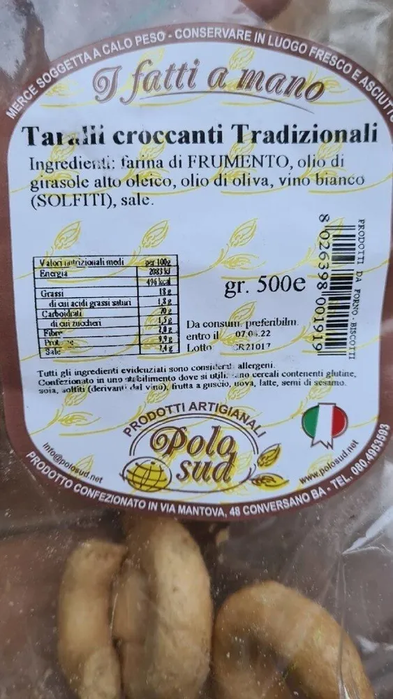 Taralli croccanti tradizionali