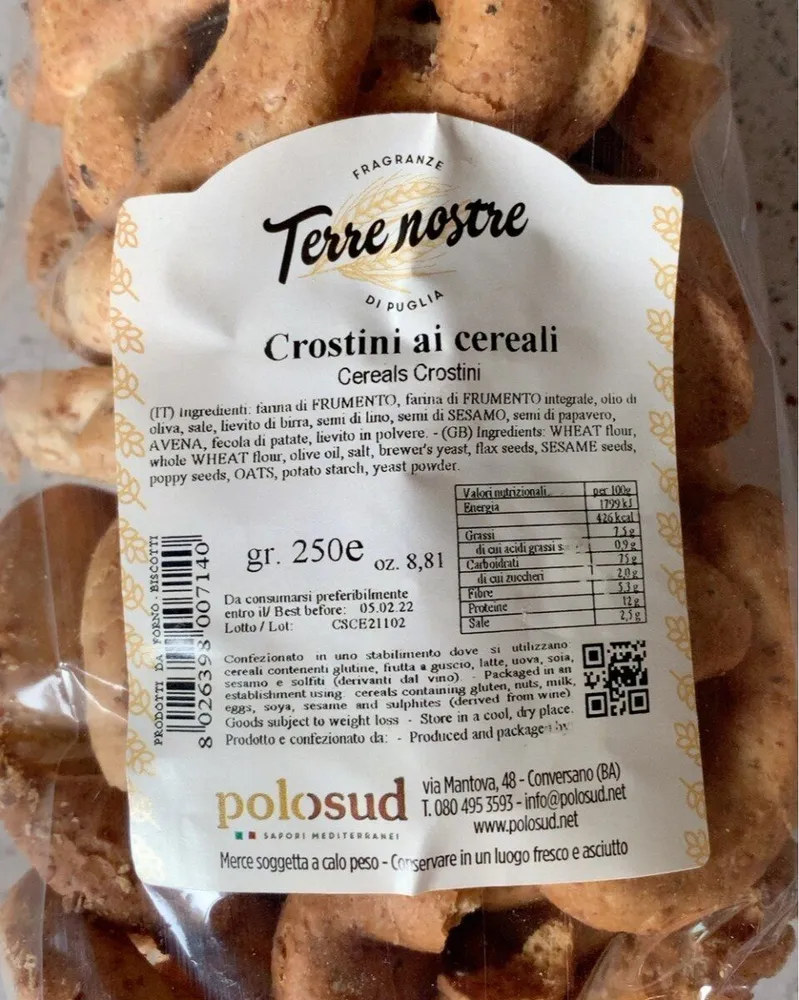 Crostini ai cereali