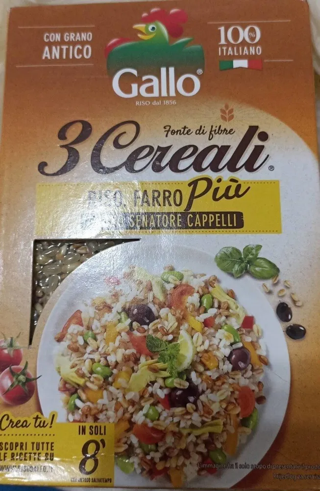 3 cereali farro riso grano senatore cappelli