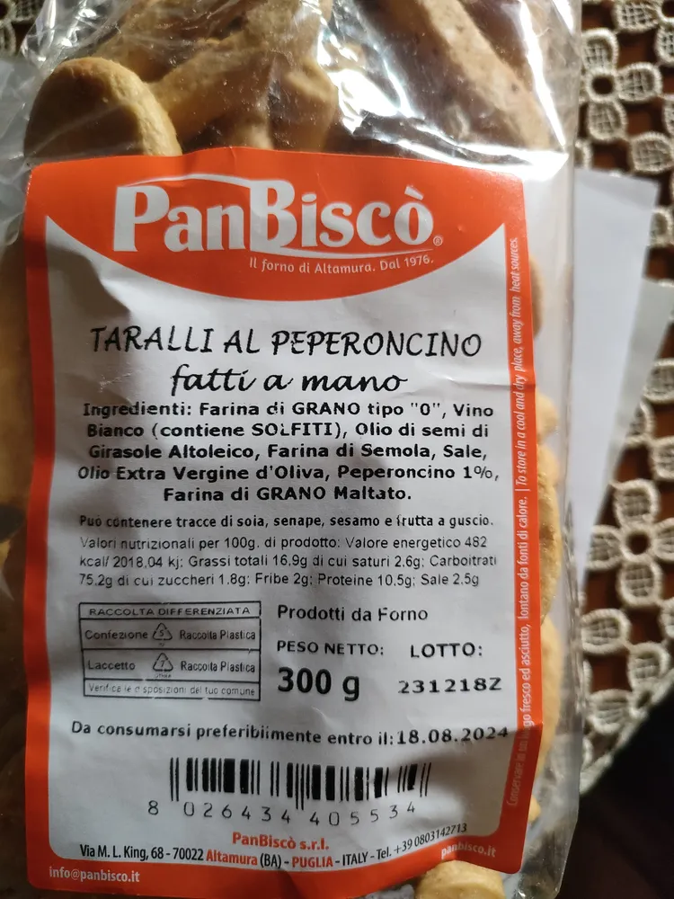 Taralli al peperoncino