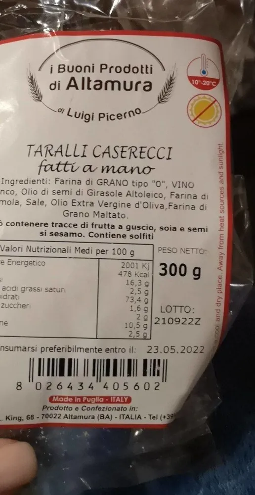 Taralli caserecci