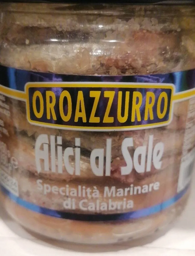 Alici al sale specialità marinare di Calabria