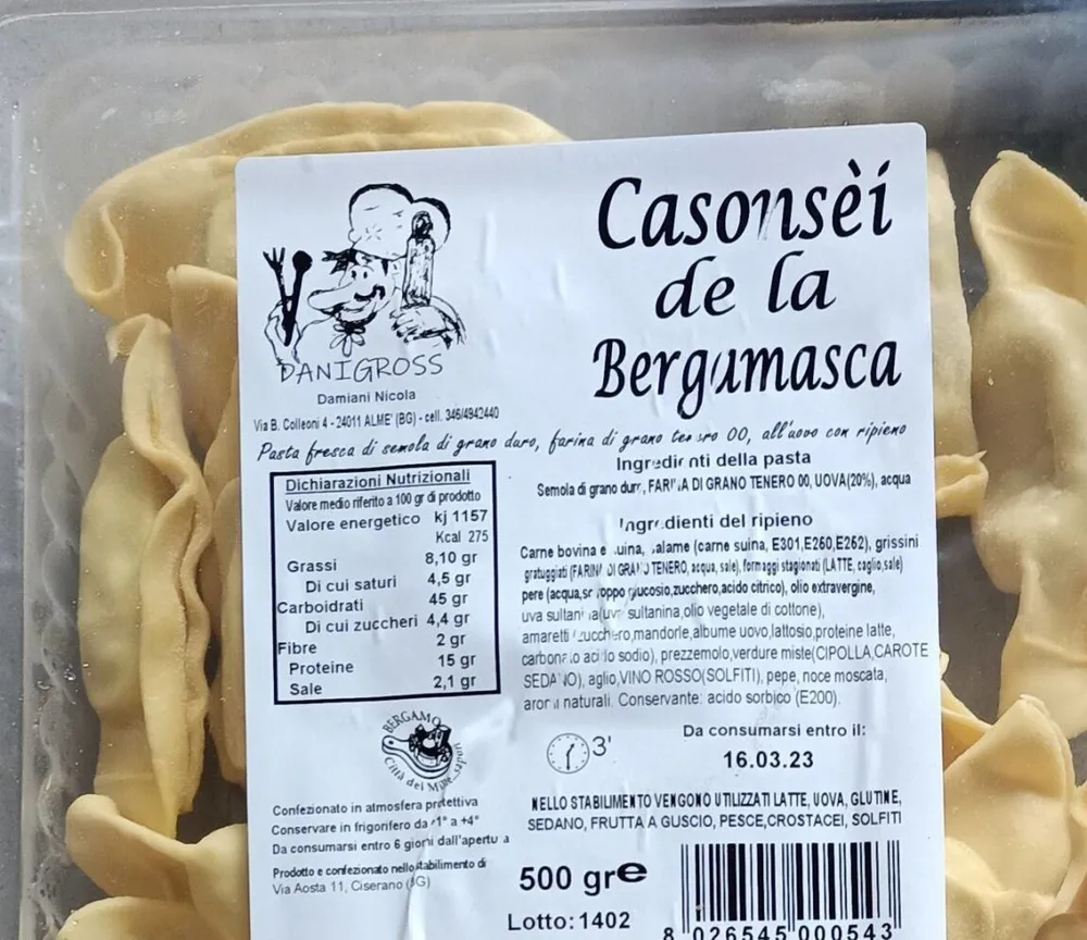 Casonsei de la bergamasca