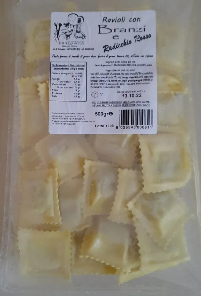 Ravioli di branzi e radicchio rosso