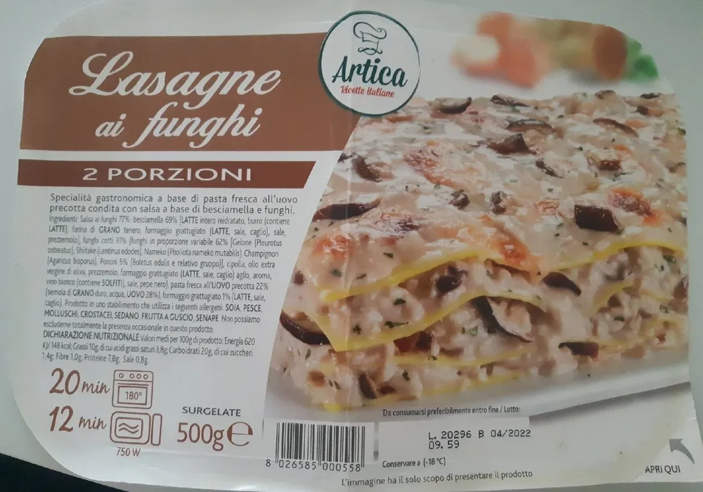 Lasagne ai funghi