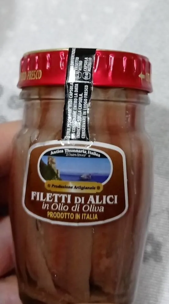 Filetti di alici in olio di oliva