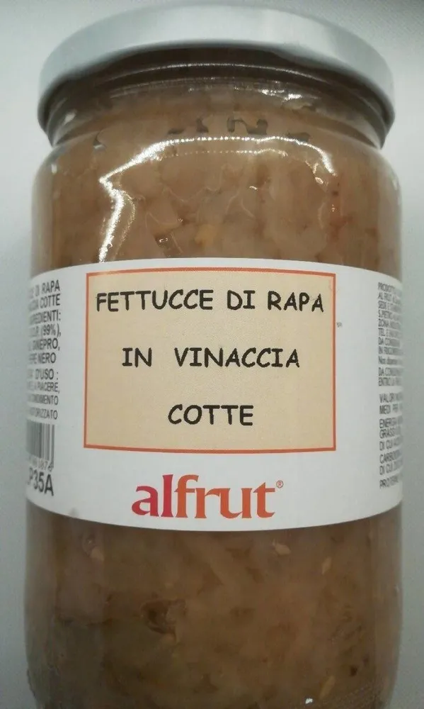Fettucce di rapa in vinaccia cotte