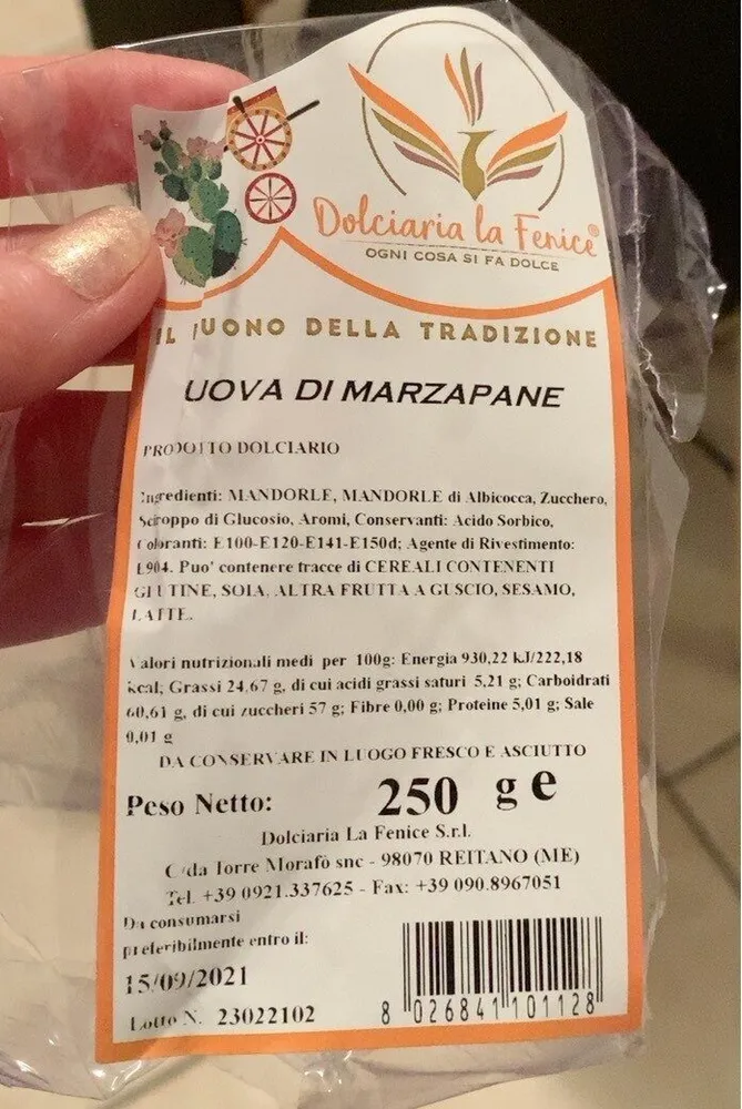 Uova di marzapane