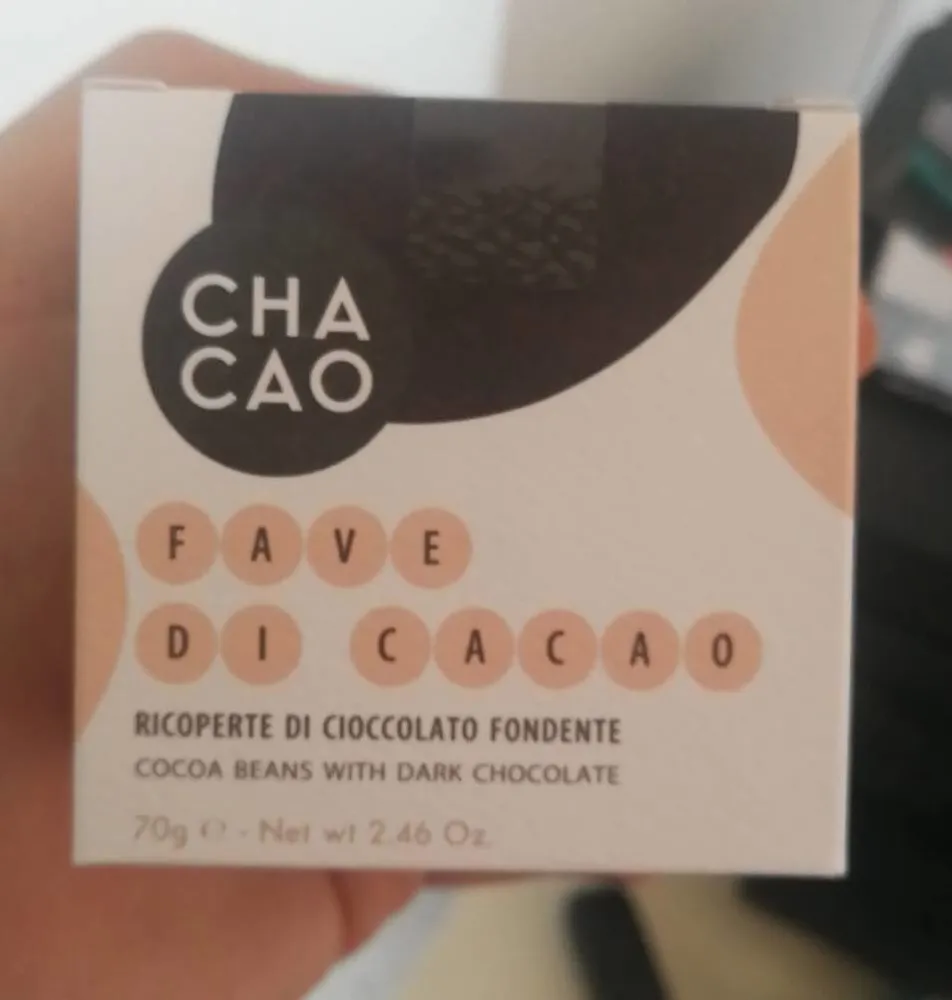 Fave di cacao ricoperte de cioccolato fondente