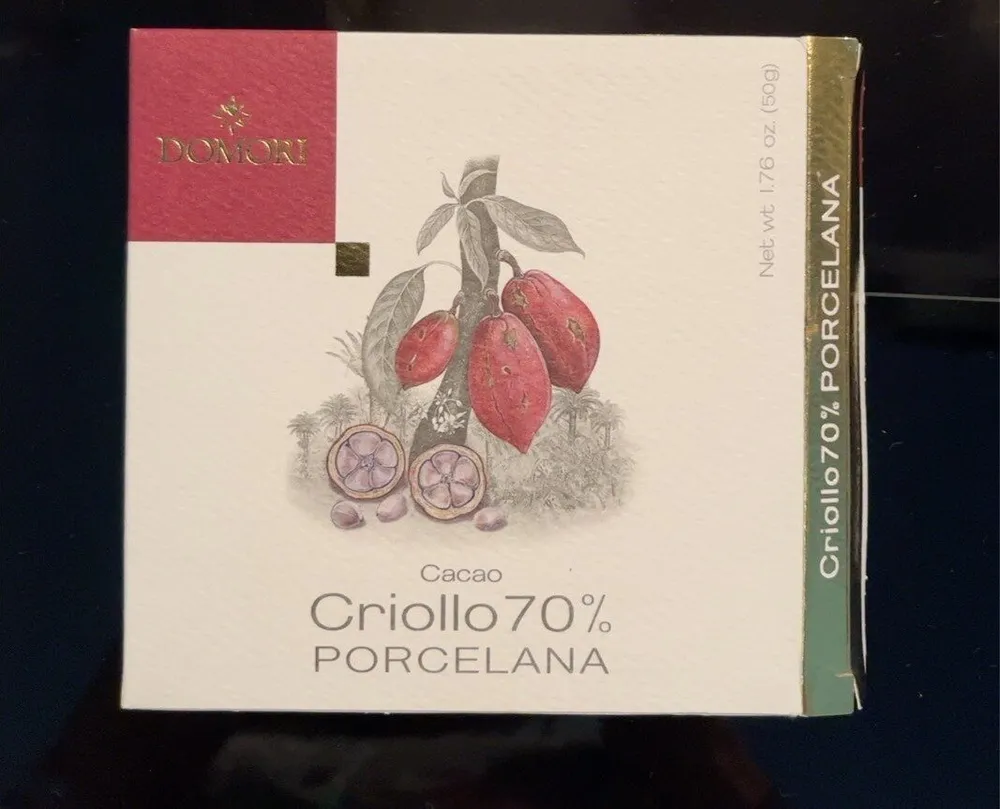 Porcelana cacao criollo 70%