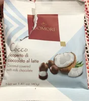 Cocco ricoperto di cioccolato al latte