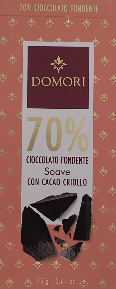 Cioccolato fondente 70 % soave