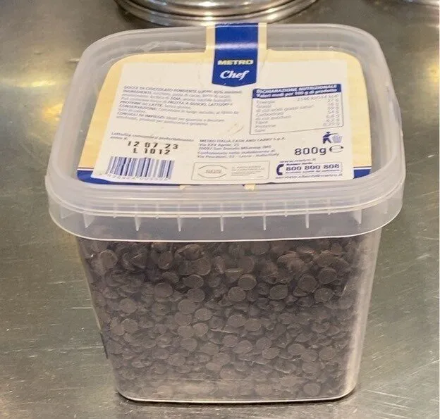 Gocce di cioccolato fondente
