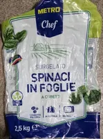 Spinaci in foglie