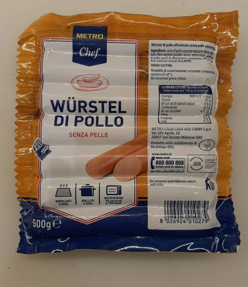 Wurstel di pollo