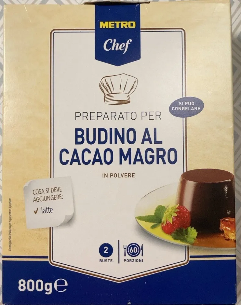 Budino al cacao magro