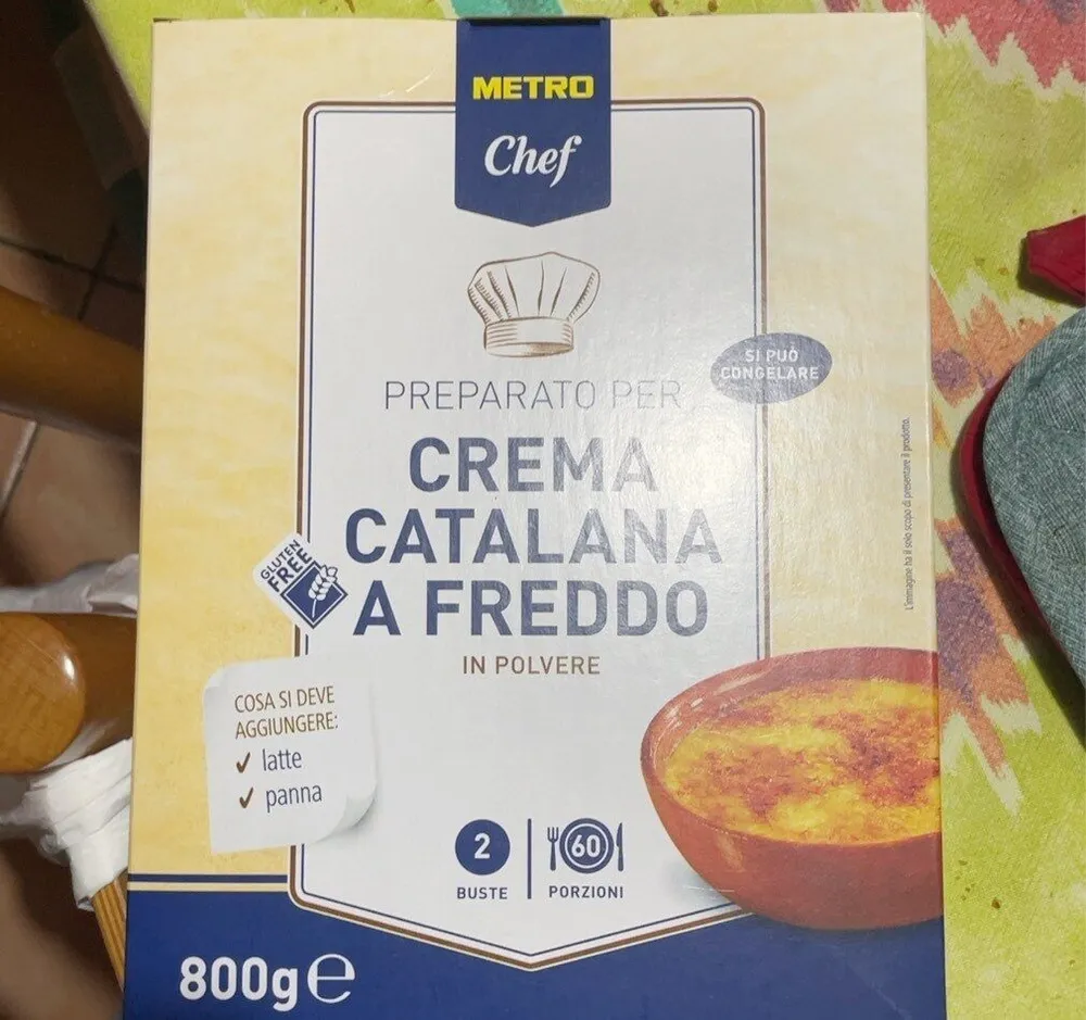Preparata per crema catalana a freddo