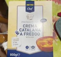Preparata per crema catalana a freddo