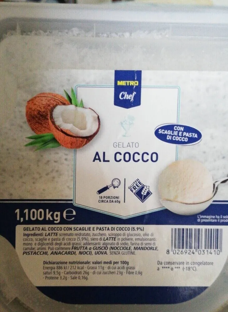 Gelato al cocco