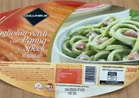 Tagliolini verdi con panna e speck