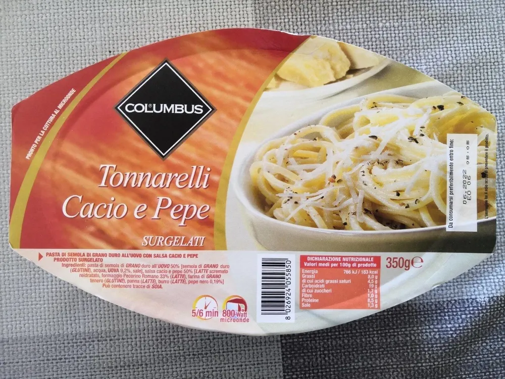 Tonnarelli cacio e pepe