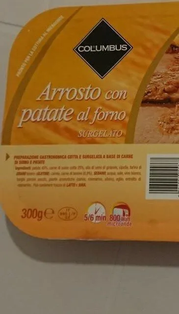 Arrosto con patate al forno