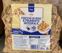 Fiocchi di riso e frumento integrale