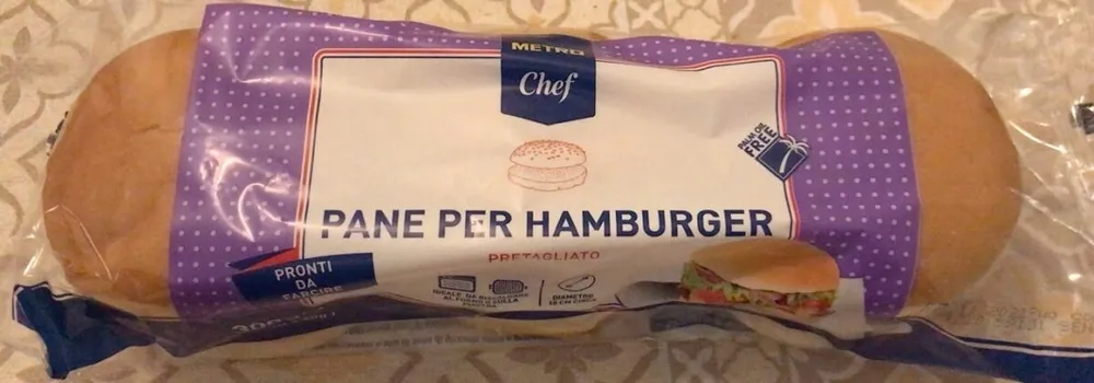 Pane per hamburger pretagliato