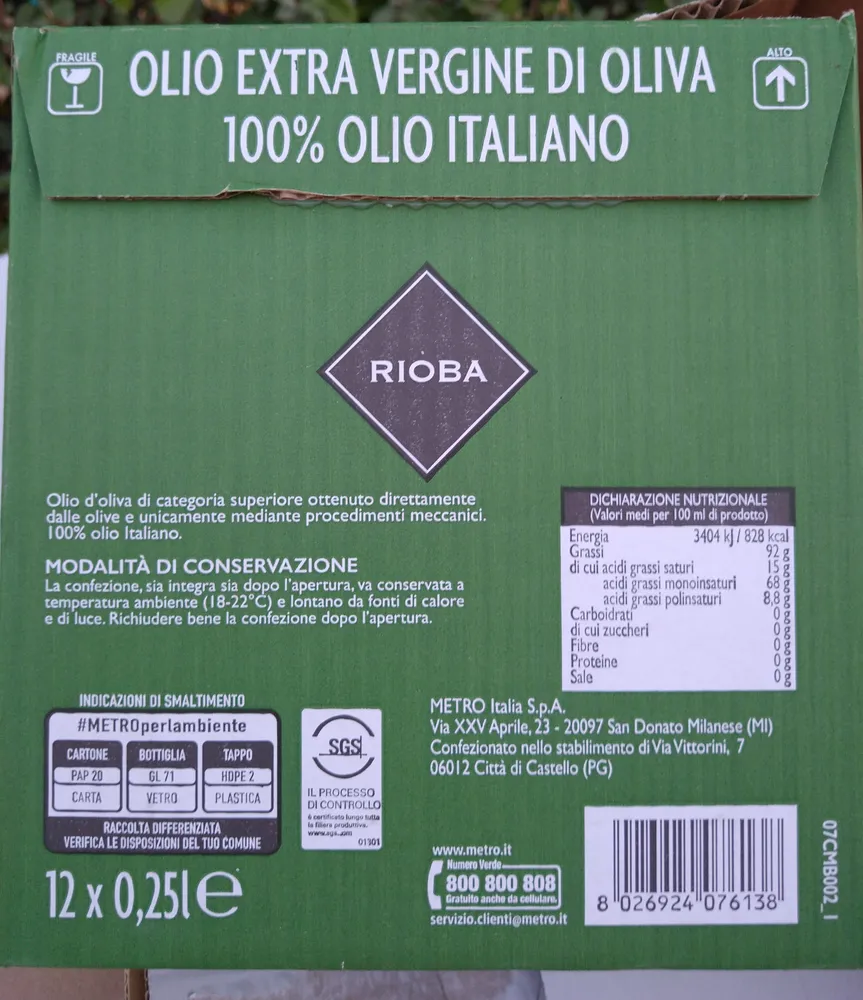 Olio extravergine di oliva