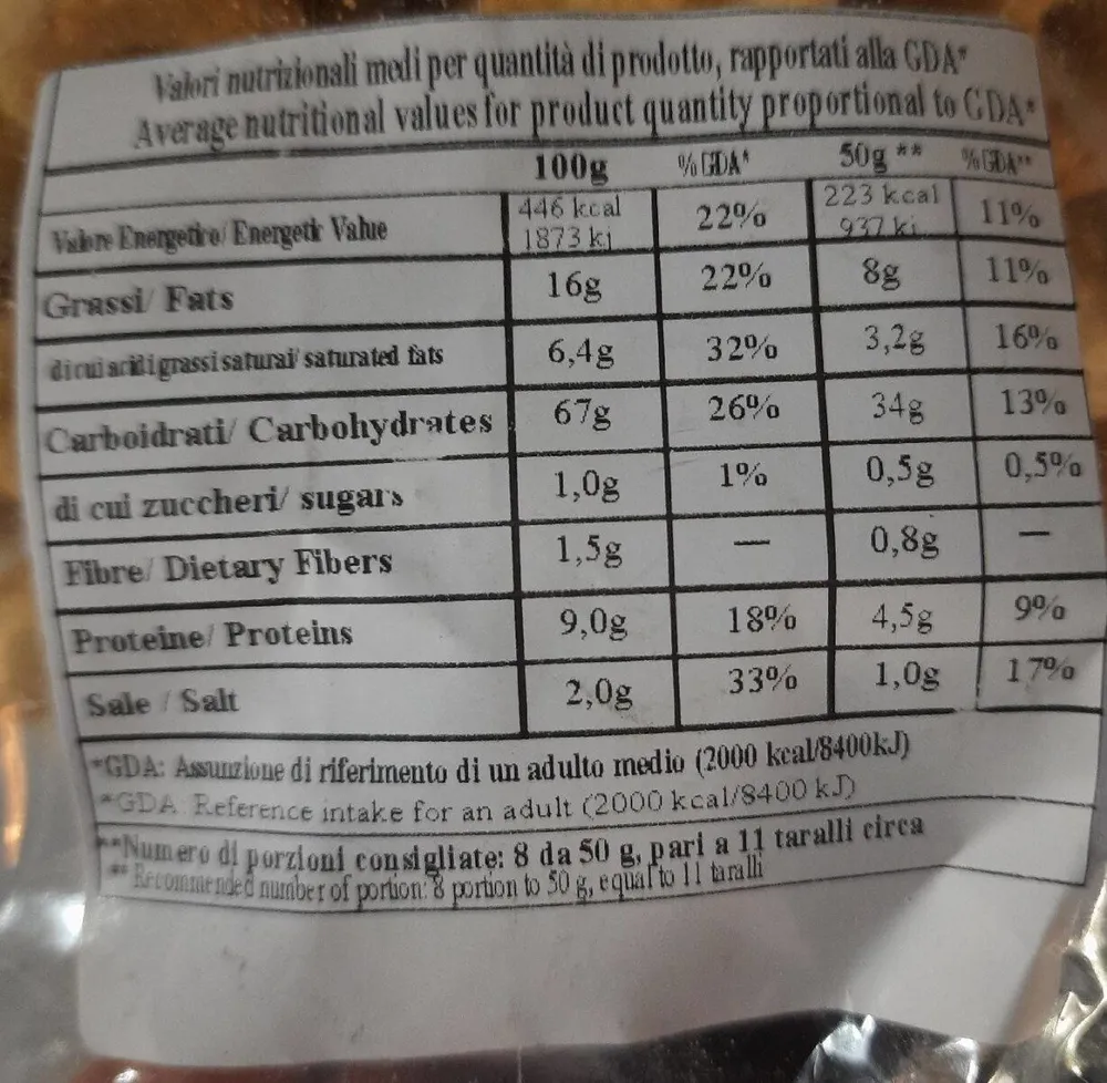 Taralli scaldati