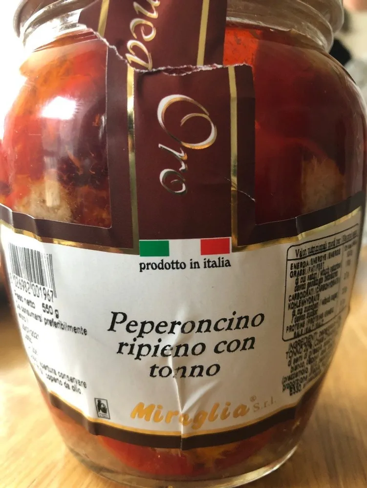 Peperoncino ripieno con tonno