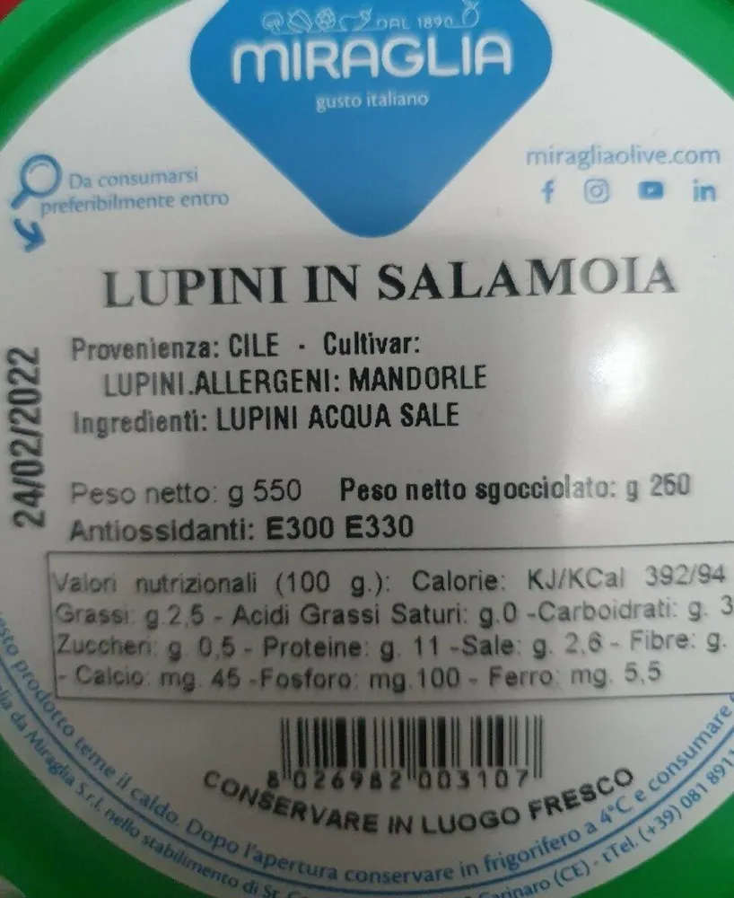 LUPINI IN SALAMOIA
