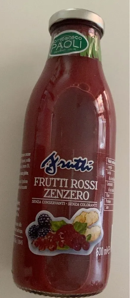 Bevanda frutti rossi e zenzero