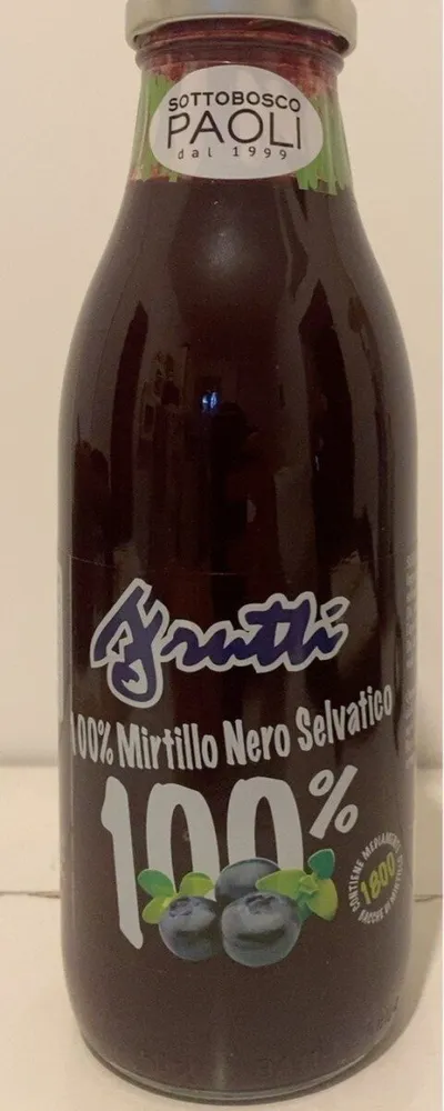 Fruttì 100% Mirtillo Nero Selvatico