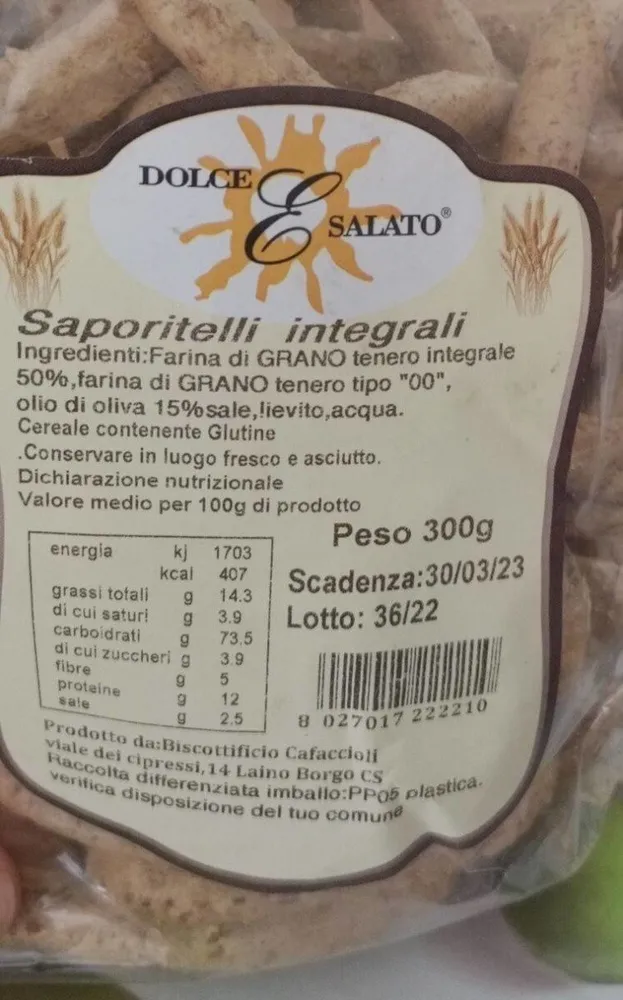 Saporitelli integrali