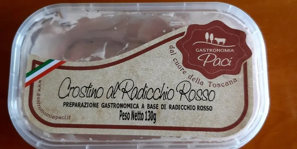 Crostino al radicchio rosso