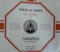 Torta di sienna marzapane