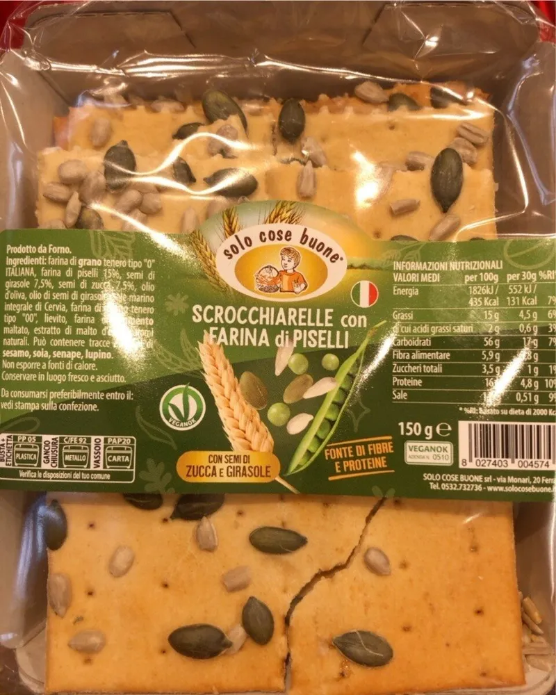 Scrocchiarelle con farina di piselli