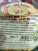 Crackers BIO con curcuma- semi di lino - semi di chia