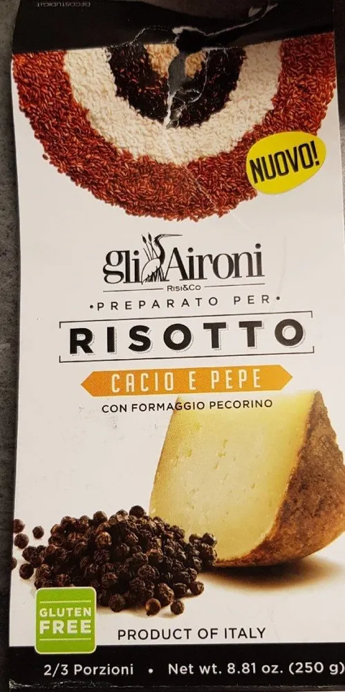 Risotto cacio e peppe