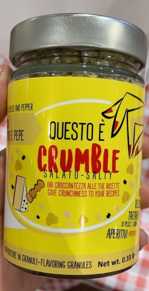 Crumble cacio e pepe