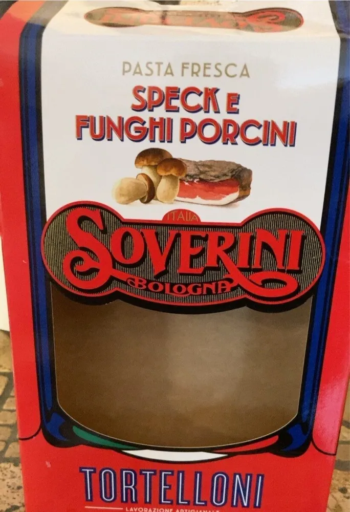 Tortelloni con speck e funghi porcini