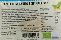 Tortelloni farro e spinaci bio