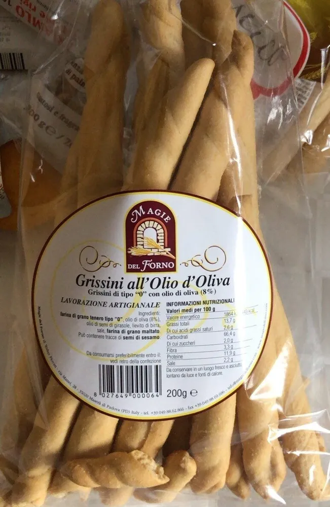 Grissini all’Olio d’Oliva