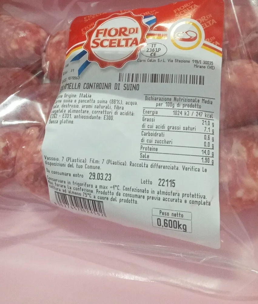 Salamella contadina di suino