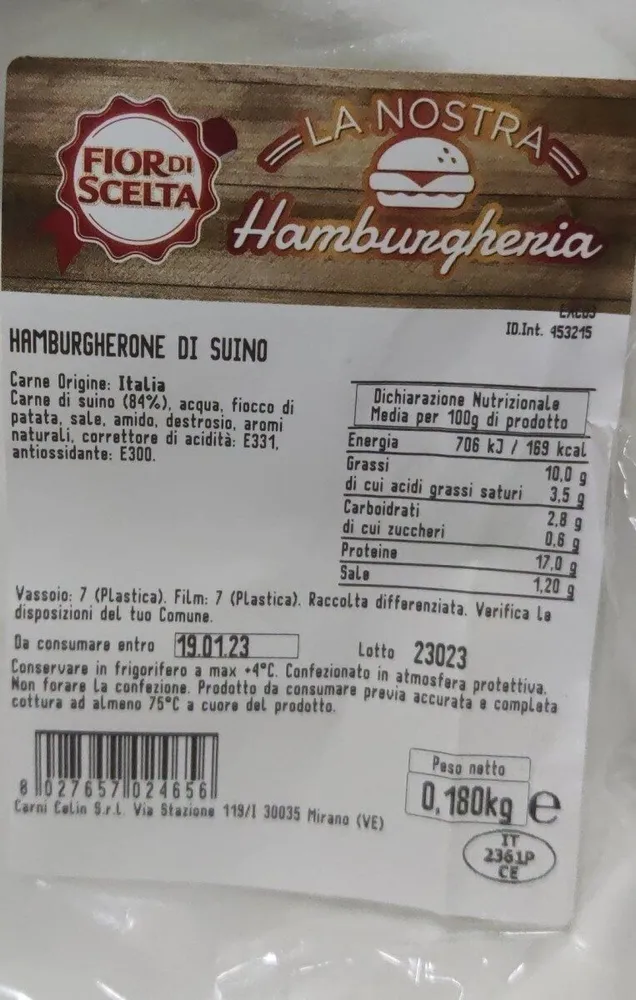 Hamburgerone di suino