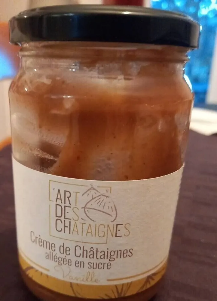Crème de chataignes allégée en sucre Vanile