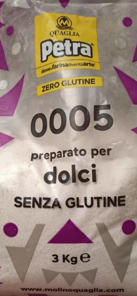 Preparato per dolci senza glutine